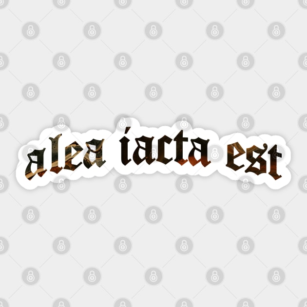 Alea Iacta Est - The Die is Cast Sticker by overweared